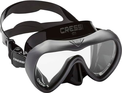 Cressi A1, Black/Graphite, Clear Lens - Image 1