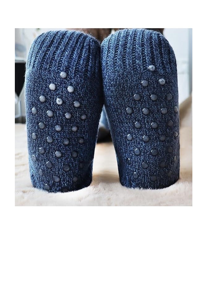 RATSAW - Fluffy Fleece Slipper Socks Non-Slip Warm Winter Socks Cute Fleece-lined Slipper Socks Warm Indoor Slipper Socks Cozy Winter Non-Skid Socks Plush Socks for Unisex - Image 1