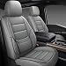NS YOLO Leather Car Seat Covers Full SetUniversal Fit for Most CarsSUVs and SedansWaterproof Luxury Leatherette Cushions 5 Car Seat Protectors Grey Full Set5 SeatsFront and Rear - Image 2