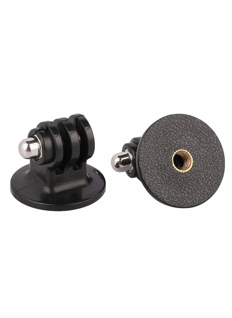 KASTWAVE Tripod Adapter Mount with 1/4" Screw Camera, Compatible action camera 7 6 5 4 3 3+ 2 1 Session Black Silver for SJ4000, forSJ5000 Xiaomi Action Cameras  - Image 2