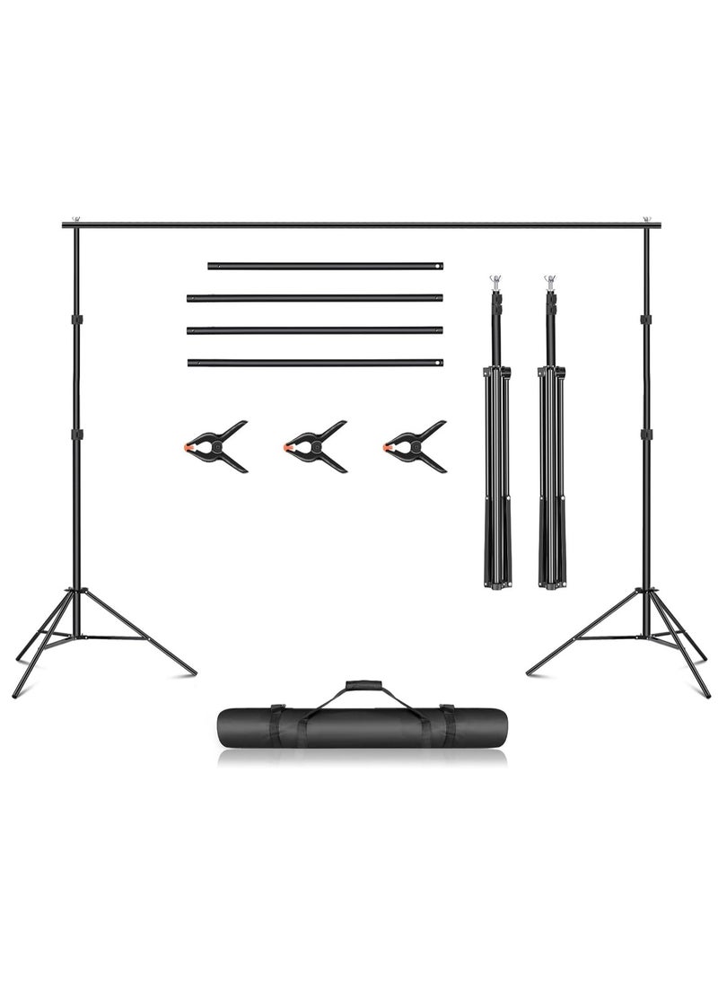 RATSAW Photo Backdrop Stand Kit Photography Kit Adjustable Background Stand Support System for Studio Photoshoot Photography Backdrop Background Bracket Wedding Party 2 x 3 M  - Image 1