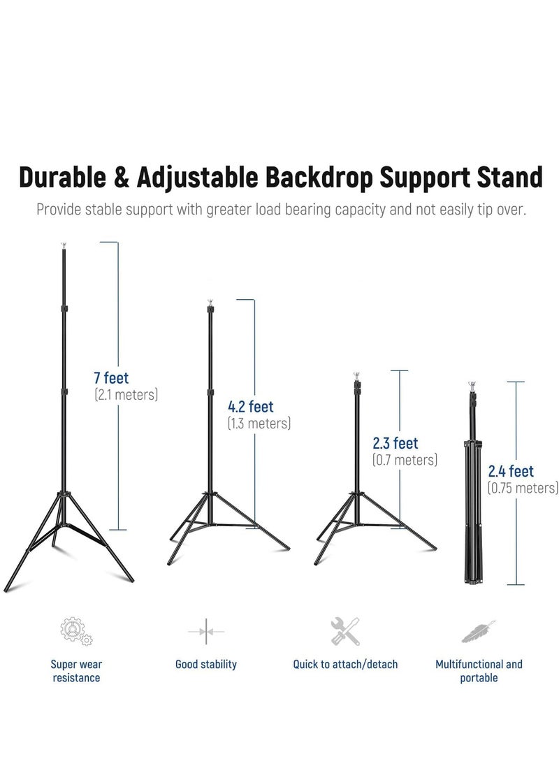 RATSAW Photo Backdrop Stand Kit Photography Kit Adjustable Background Stand Support System for Studio Photoshoot Photography Backdrop Background Bracket Wedding Party 2 x 3 M  - Image 4