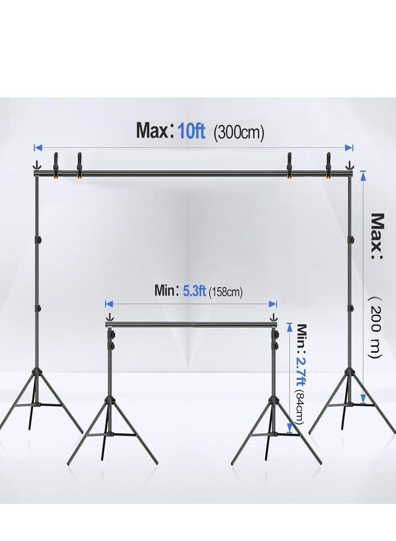 رات سو طقم حامل خلفية للصور طقم تصوير نظام دعم حامل خلفية قابل للتعديل لتصوير الاستوديو دعامة خلفية لحفلات الزفاف 2 × 3 م - Image 3