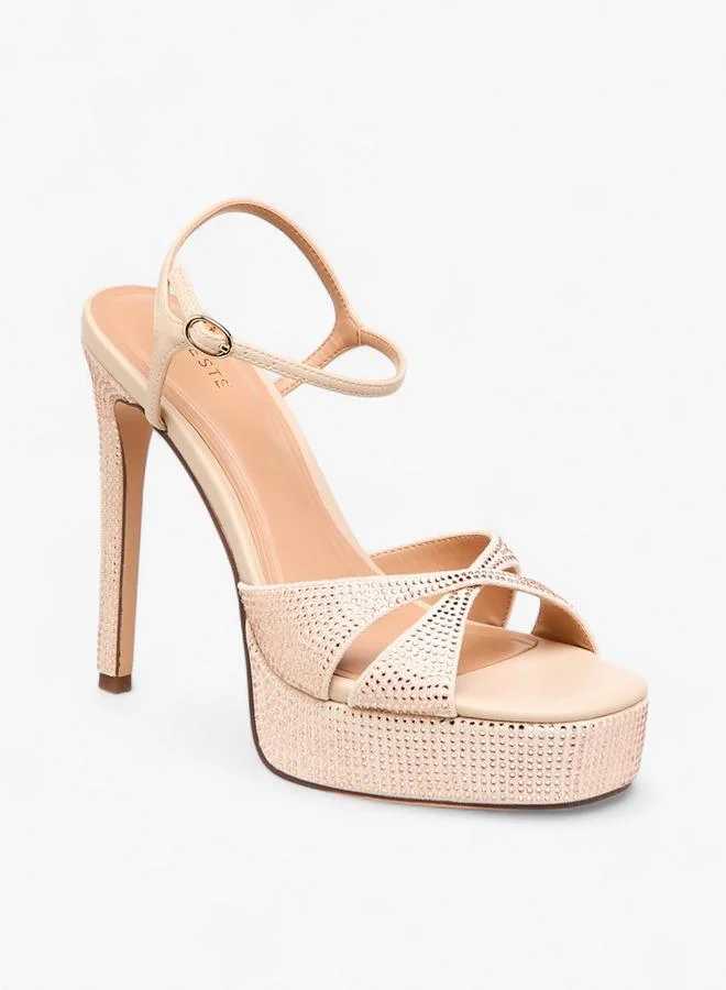 Women Embellished Stiletto Heel Sandals