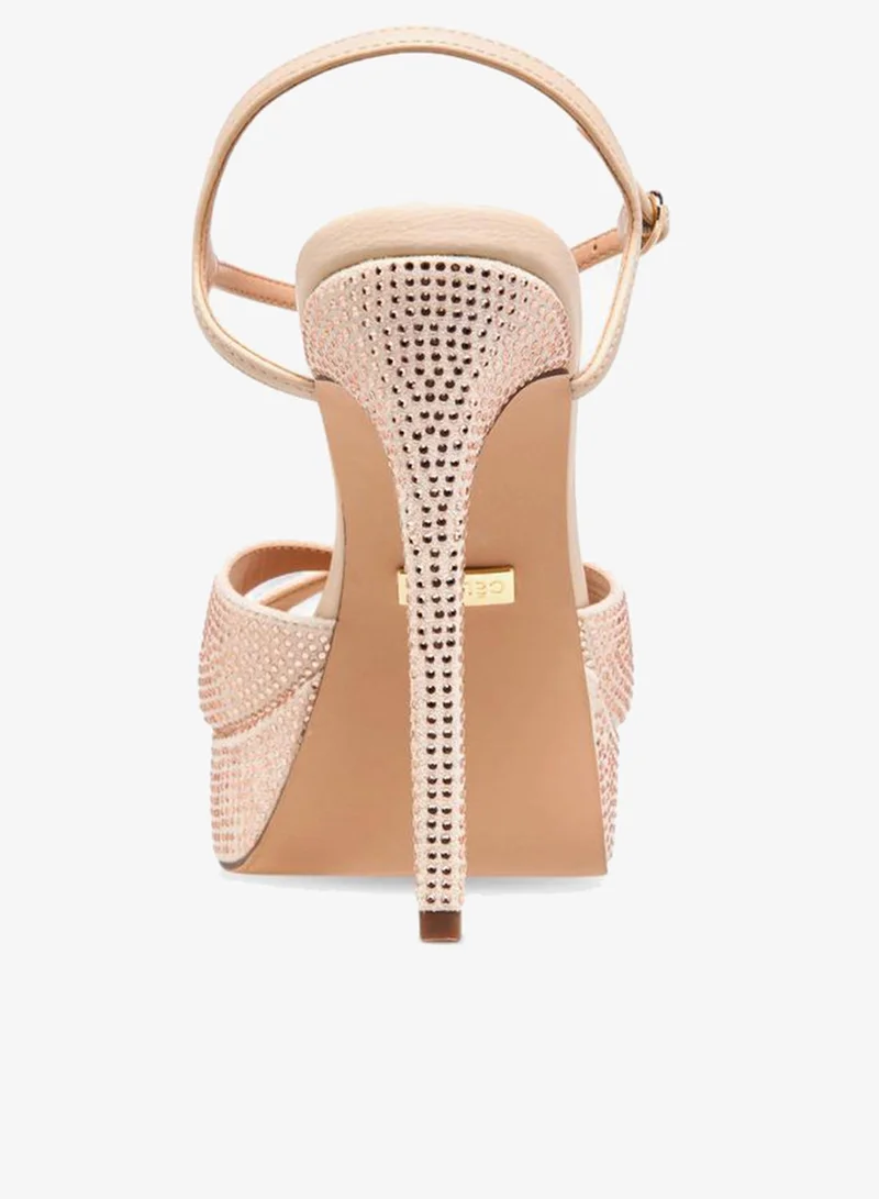 Celeste BEIGE Women Embellished Stiletto Heel Sandals for Women | Best Price UAE