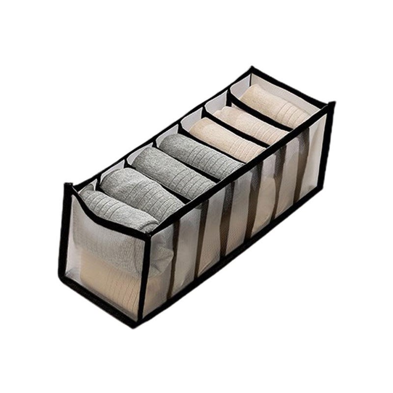 Underwear storage box, household compartmentalized drawer type, fabric multi-functional, popular three-in-one underwear, socks, and bra organizer. - Image 5