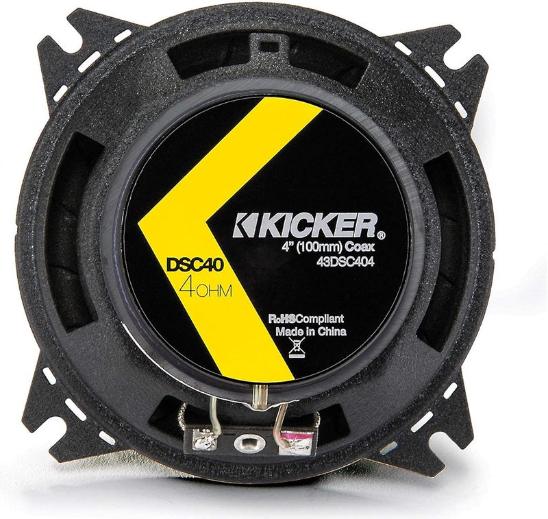 Kicker 43DSC404 DSC40 120 Watt 4-Inch 2-Way Car Audio Speakers - Image 2
