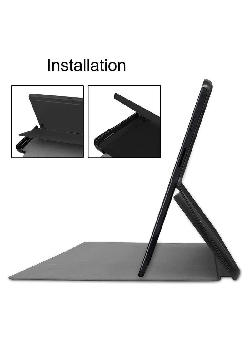 إيروريكس - حافظة ذكية رفيعة للغاية مع إيقاظ / نوم تلقائي لجهاز Huawei Microsoft Surface Pro X 13 بوصة اللوحي (أسود) - Image 1