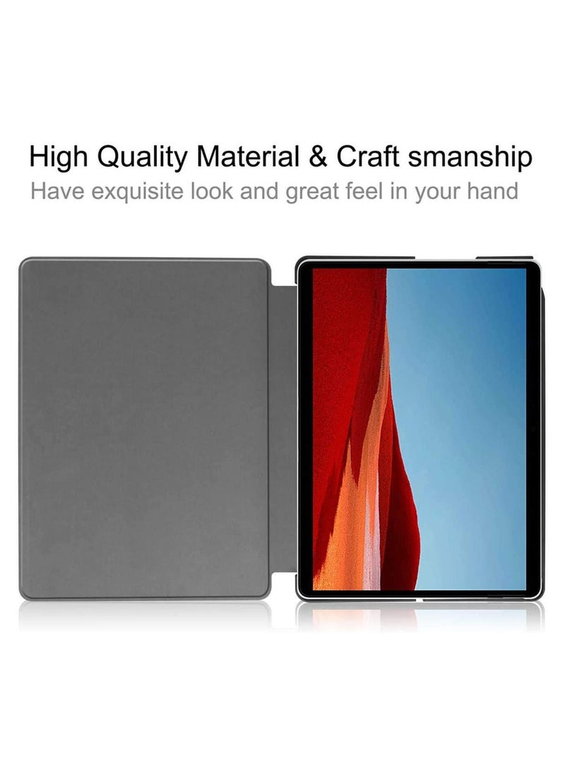 إيروريكس - حافظة ذكية رفيعة للغاية مع إيقاظ / نوم تلقائي لجهاز Huawei Microsoft Surface Pro X 13 بوصة اللوحي (أسود) - Image 1