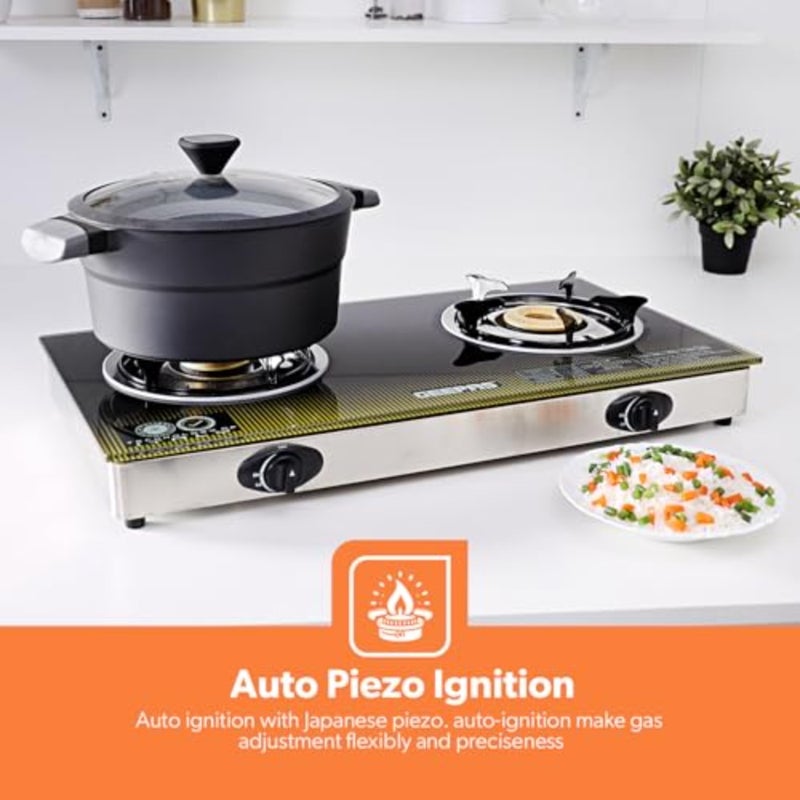 GK6758 Double Gas Burner Cooker"Min 1 year manufacturer warranty" - Image 3