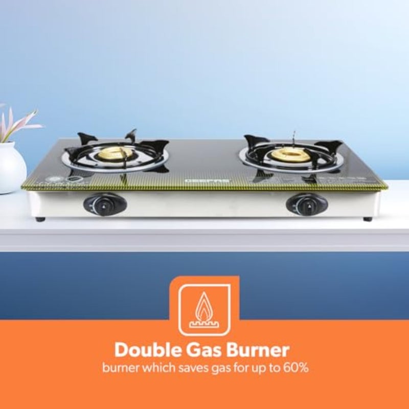 GK6758 Double Gas Burner Cooker"Min 1 year manufacturer warranty" - Image 2