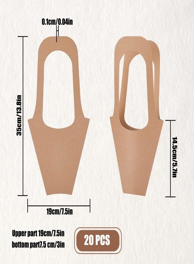 WWT 20 Pcs Flower Bags for Bouquets,Flower Bouquet Bags with Handles,Florist Supplies for Mother's Day Wedding - Image 2