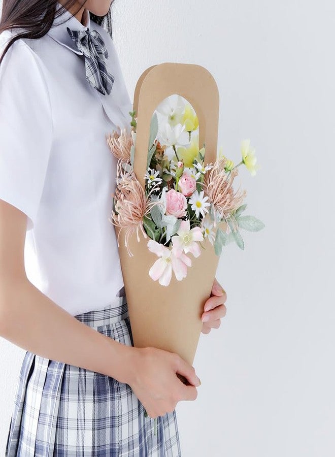 WWT 20 Pcs Flower Bags for Bouquets,Flower Bouquet Bags with Handles,Florist Supplies for Mother's Day Wedding - Image 4