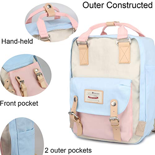 Himawari Girls Backpack/Travel Backpack for Women 14.9" College Backpack Vintage Waterproof School Bag ï¼Œ Work Backpack for 14inch Laptop(HM-38#) - Image 3