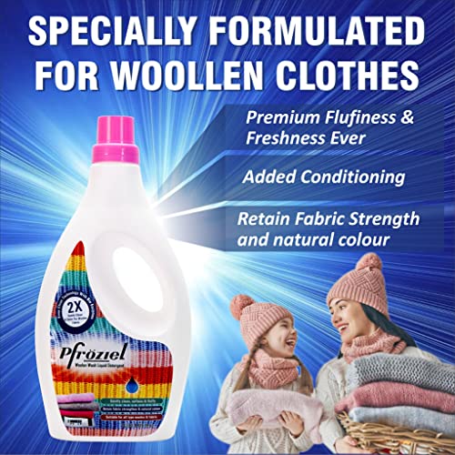 Pfroziel silk, chiffon & Woolen Wash Laundry Liquid Detergent (1ltr) Combo - Image 2