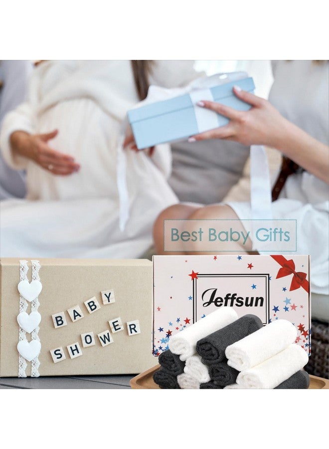 JEFFSUN Baby Washcloths 6 Pack 10X10 Inch Heavenly Soft Wash Cloths For Face And Body Gentle & Safe White Face Towels On Sensitive Skin Baby Registry Shower Gifts For Newborn Kids Toddlers Children - Image 4