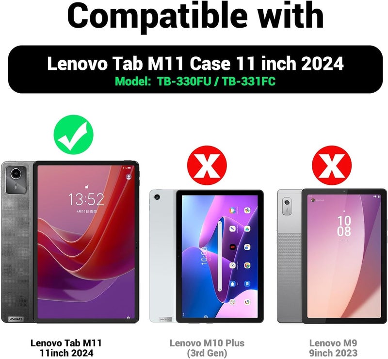 TGK Back Cover for Lenovo Tab M11 11 inch Case Black - Image 2