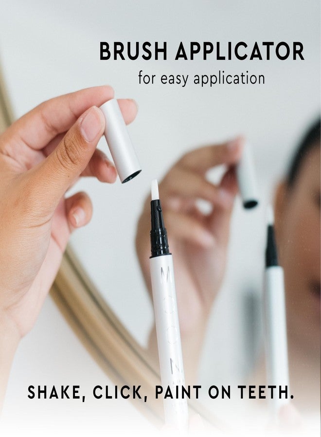 MOON Teeth Whitening Pen, Platinum Mint, 0.09 Fl Oz, Gentle on Teeth, Whitens with Antioxidants & Essential Oils, Vegan Whitening Gel in an Easy Applicator - Image 4