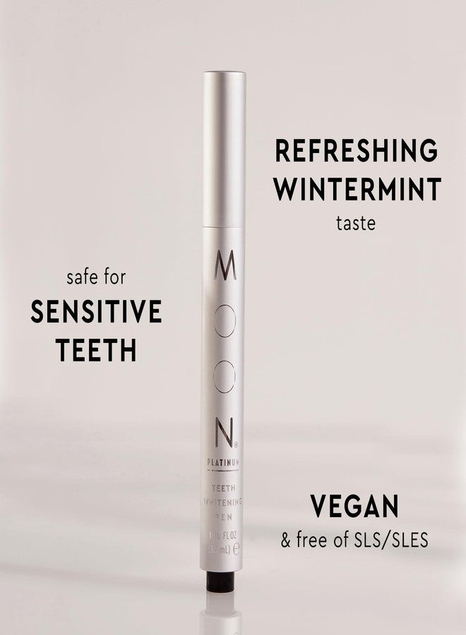 MOON Teeth Whitening Pen, Platinum Mint, 0.09 Fl Oz, Gentle on Teeth, Whitens with Antioxidants & Essential Oils, Vegan Whitening Gel in an Easy Applicator - Image 3