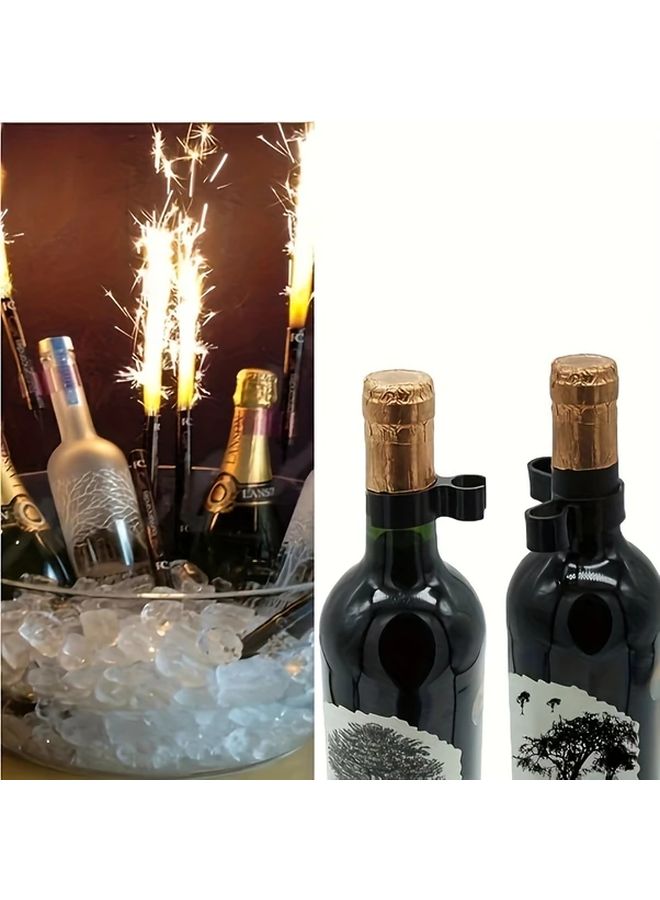 30pcs Champagne Red Wine Candle Fireworks Clips Double Clip Set - Image 4