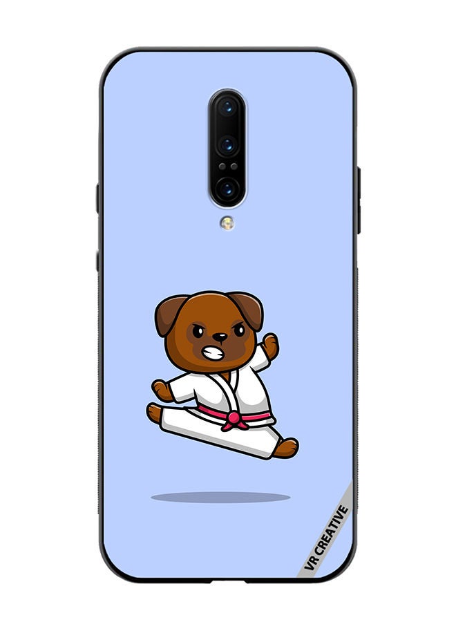 VR CREATIVE Protective Case Cover For OnePlus 7 Pro Karate Dog Design Multicolour - Image 1