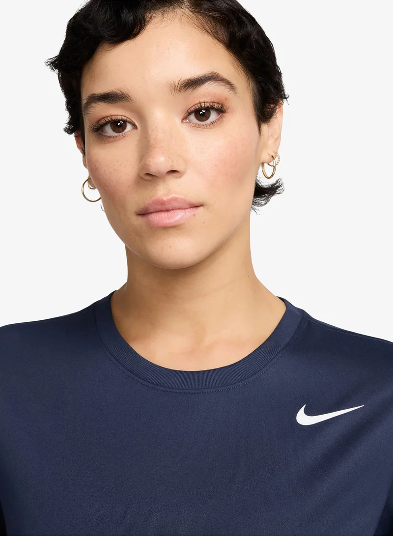 Nike MIDNIGHT NAVY W NK DF RLGD SS TEE for Women | Best Price UAE