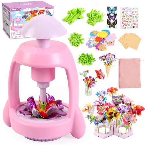 Bsgifts Fabric Flower Making Toys DIY Flower Press Kits for Kids Ages 312 Creative Educational Activity Arts Crafts Toys Ideal Gifts for Girls - Image 1