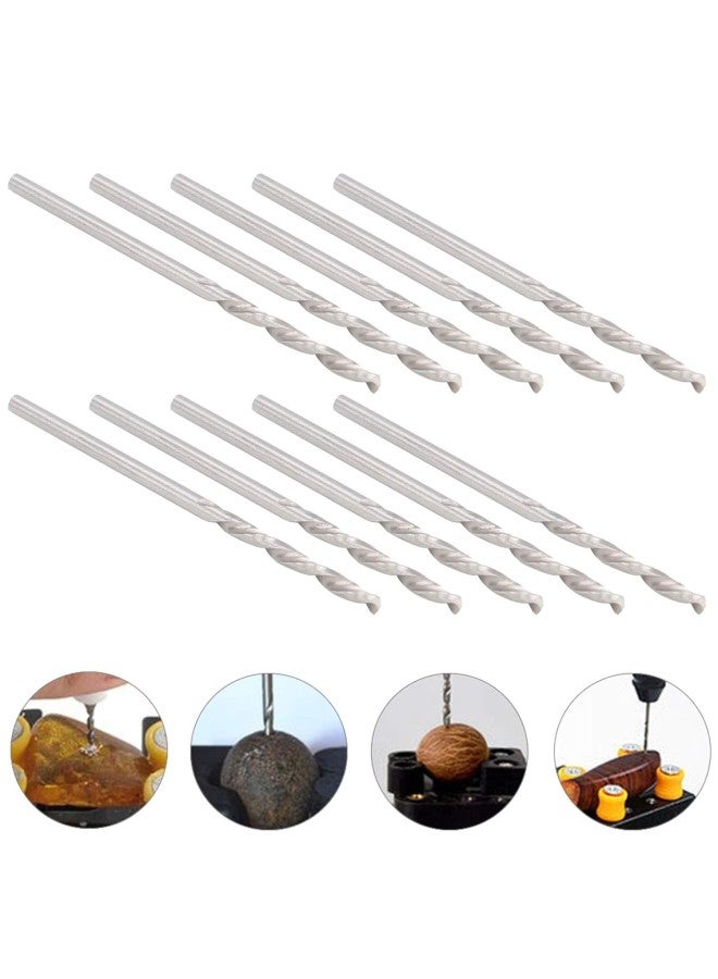 10Pcs Hand Drill Twist Drill Bit Straight Shank Drill Bit, 1.75mm Durable Pearl Drilling Machine Tools Professional for Pin Vise Hand Drill  - Image 1