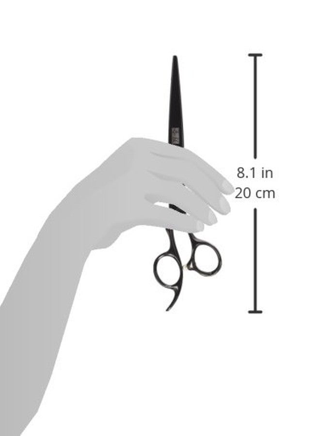 شيرز دايركت مقص ShearsDirect 440c الياباني المصنوع من الفولاذ المقاوم للصدأ، مصمم خصيصًا لليساريين، بمقبض مريح، أسود اللون، 7 بوصات، 2.7 أونصة - Image 3