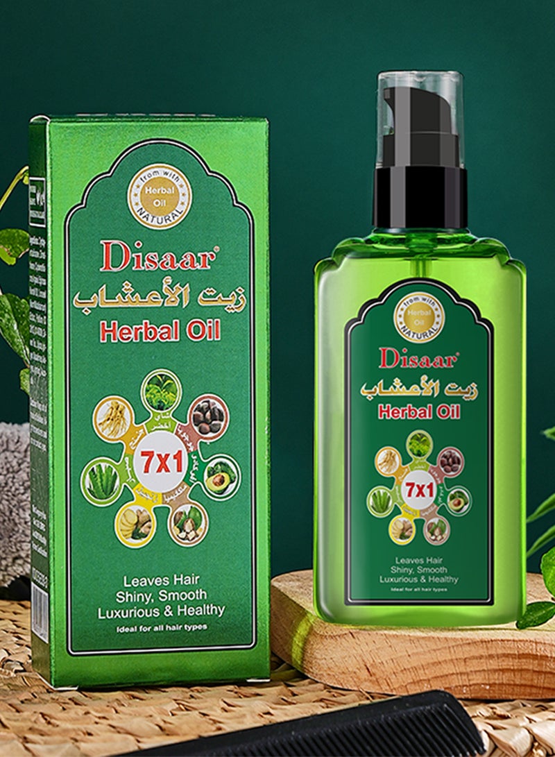 Disaar 120ml Herbal Oil Natural Hair Essential Oil Medical Herbal Extract Formula Anti-hair Loss Hair Repair Serum Oil Herbal Extract Formula Anti-hair Loss Hair Repair Serum Oil - Image 1