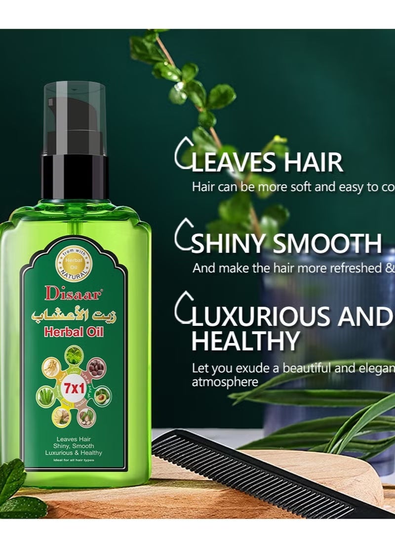 Disaar 120ml Herbal Oil Natural Hair Essential Oil Medical Herbal Extract Formula Anti-hair Loss Hair Repair Serum Oil Herbal Extract Formula Anti-hair Loss Hair Repair Serum Oil - Image 2