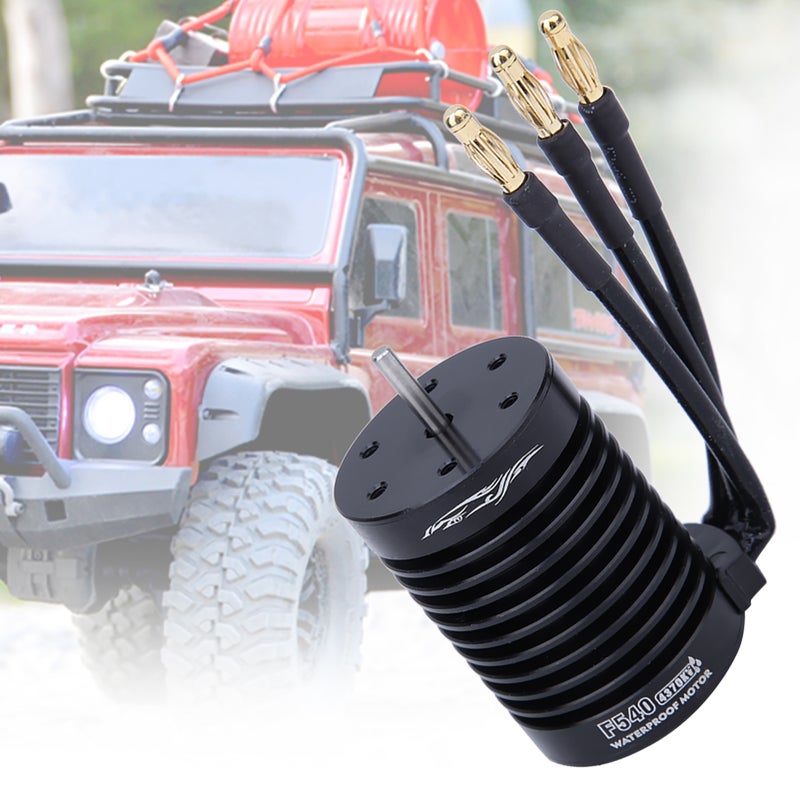 Brushless Rc Car Motor: 1/10 Scale 4370KV 4-Pole Sensorless Motor - High Purity Copper Windings ABEC5 Bearings CNC Aluminum Heat Sink for Rc Racing Hobby Enthusiasts - Image 5