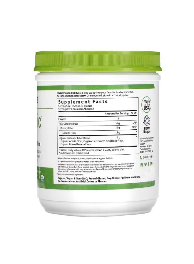 Hyperbiotics Prebiotic Organic Proprietary Blend 13.23 oz 375 g - Image 2