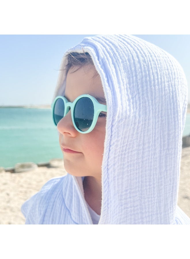 Little Sol منشفة شاطئ قطنية عضوية مع غطاء - للأطفال والرضع (0-2 سنوات) - Image 5