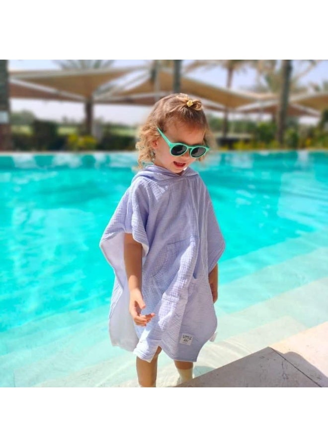 Little Sol منشفة شاطئ قطنية عضوية مع غطاء - للأطفال والرضع (0-2 سنوات) - Image 2