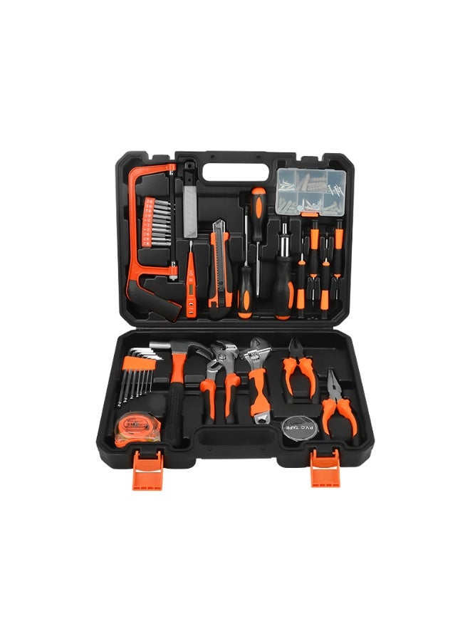 HIGARDIN General Household Hand Tool Kit Hand Tool Sets 105 pcs with Solid Carrying Tool Box Carbon Steel Hardware for Daily Home Repair - Image 1