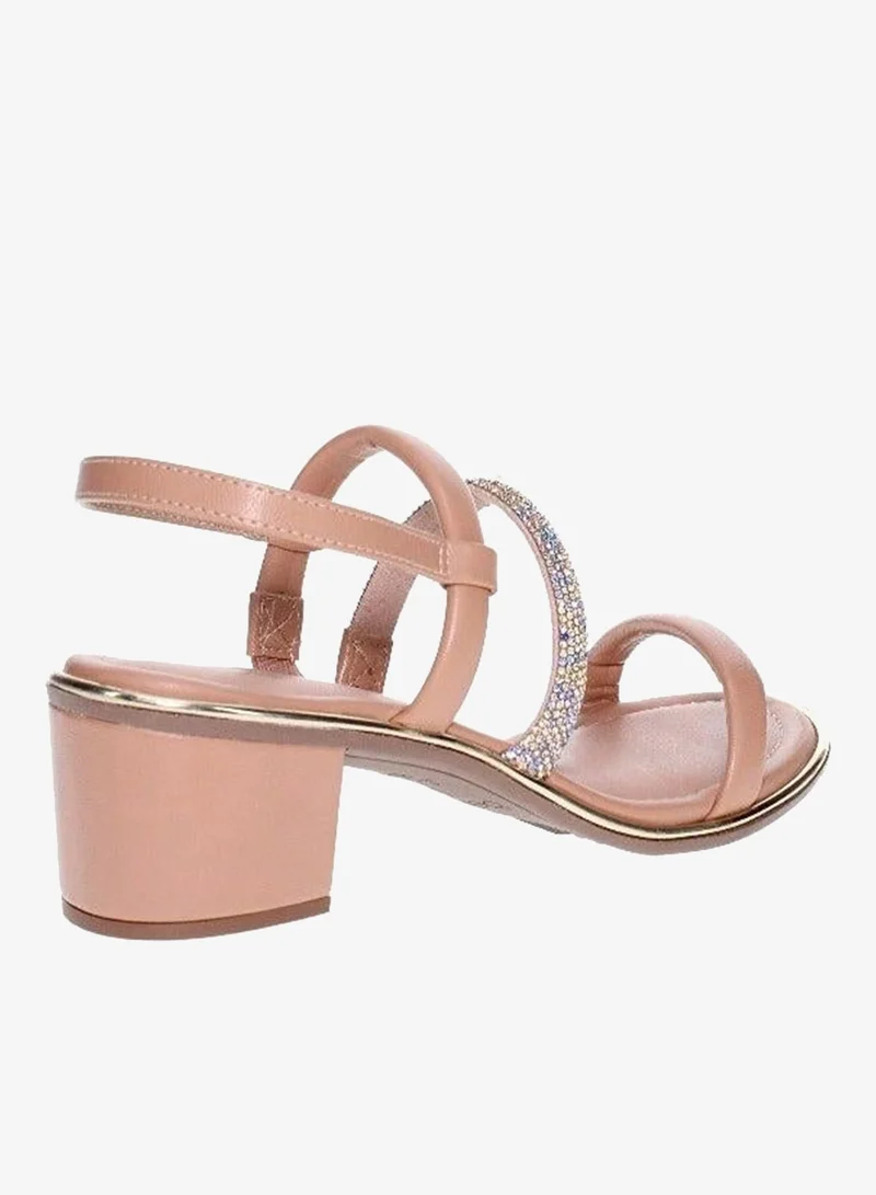 Mid Heels Sandals for Women – Sling Back Heel Sandals for Girls with Ankle Strap