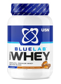 USN Blue Lab Whey Premium Protein Caramel Chocolate 908g  - Image 1