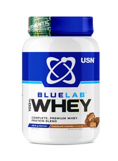 USN Blue Lab Whey Premium Protein Caramel Chocolate 908g  - Image 2