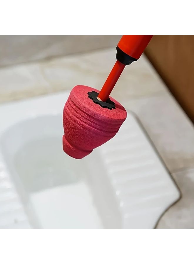 1pc PVC Plunger Unclogs Toilet Sewer and Kitchen Drain Blockage Fast - Image 4