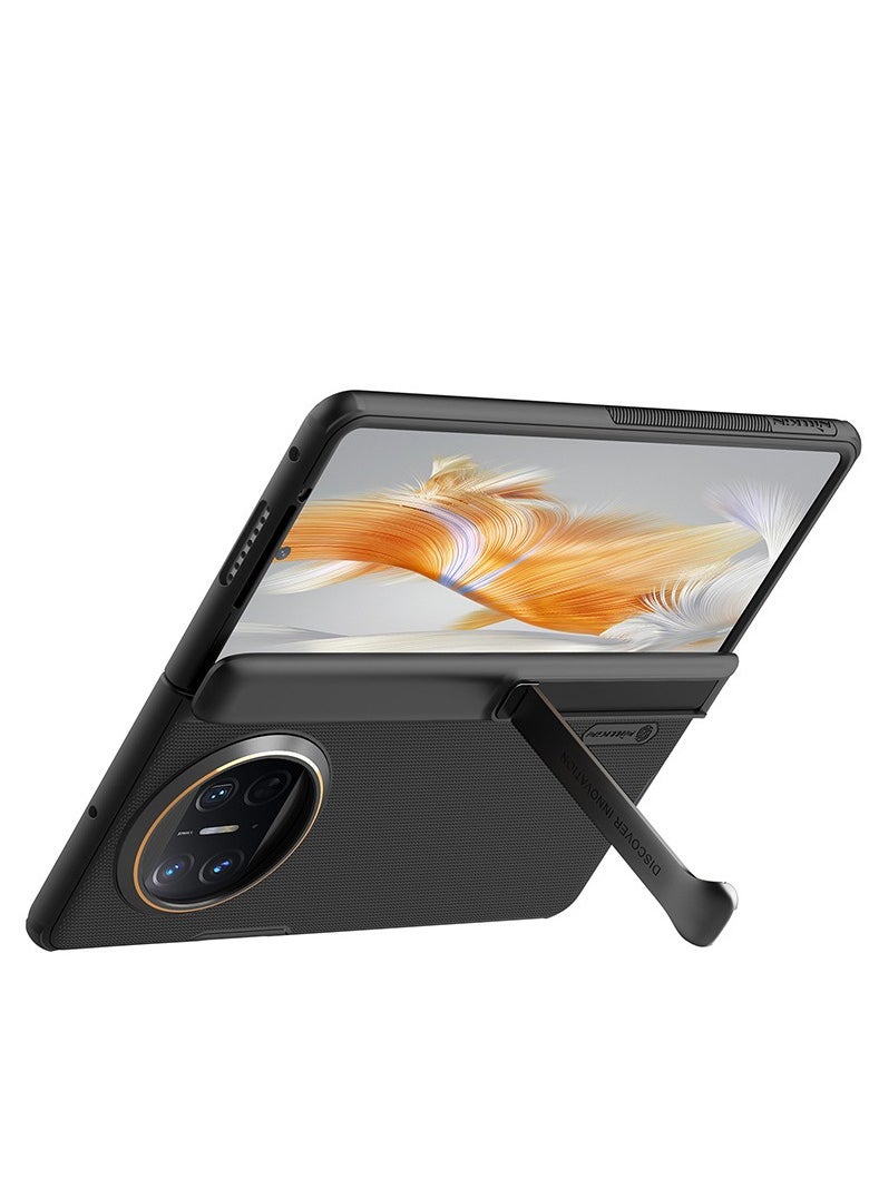 جنرال - متوافقة مع الهاتف Huawei Mate X3، غلاف حماية نحيف من البلاستيك الصلب وسطح ناعم [حماية مفصلية مبتكرة] [دعامة مخفية] غطاء محمي بطبقة مخملية لـ Mate X3 - Image 1