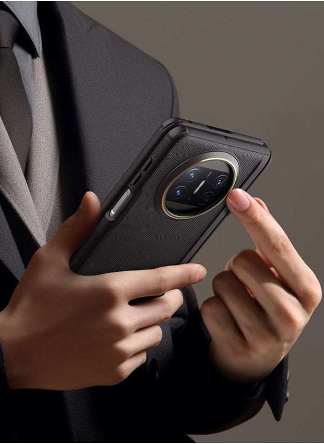 جنرال - متوافقة مع الهاتف Huawei Mate X3، غلاف حماية نحيف من البلاستيك الصلب وسطح ناعم [حماية مفصلية مبتكرة] [دعامة مخفية] غطاء محمي بطبقة مخملية لـ Mate X3 - Image 1