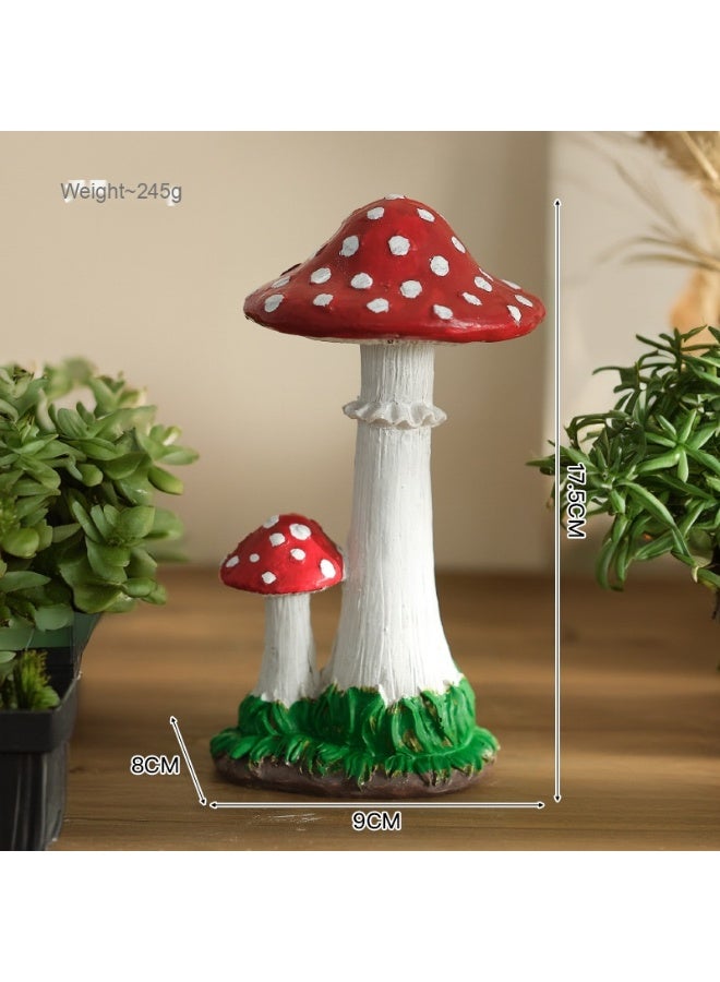 Simulation mushroom ornament for villa landscaping, garden sculptures, decorative small items for yards, and preschool plant decorations.