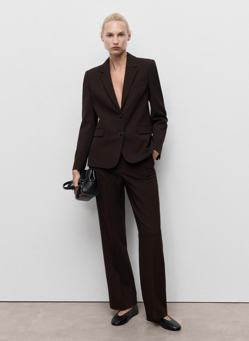 MANGO Straight-fit suit jacket - Image 5