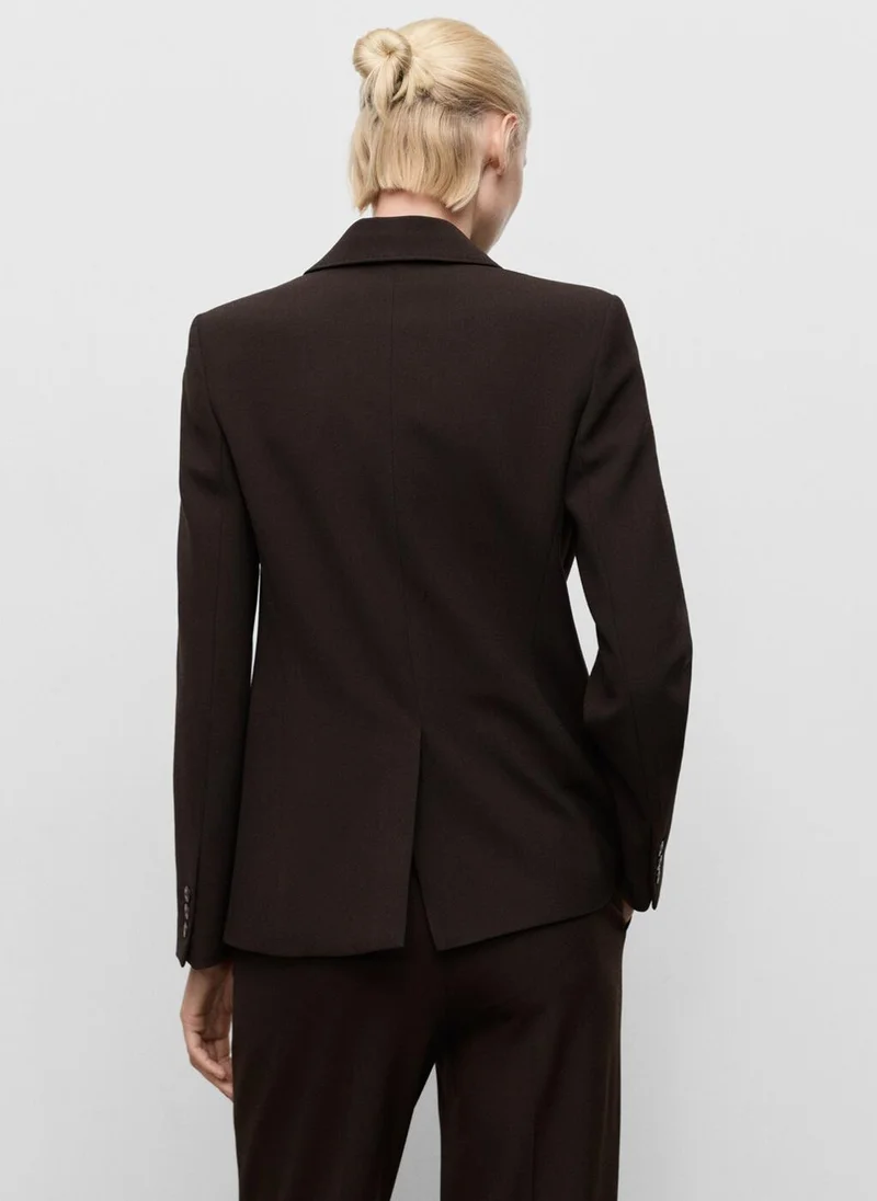 MANGO Straight-fit suit jacket