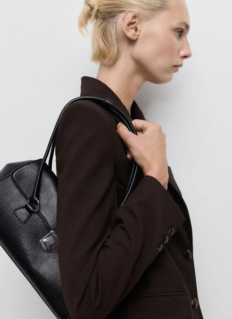 مانجو جاكيت بدلة بقصة مستقيمة