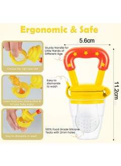 مصاصة تغذية الفاكهة/مغذية الطعام (3 عبوات) - ألعاب التسنين للرضع | تغذية مصاصة الفاكهة | عضاضة سيليكون لتغذية الطفل | أساسيات تغذية الطفل | مصاصة طعام للأطفال - pzsku/Z7217406297E69A447427Z/45/_/1719730792/184f83a7-40cf-4e1d-913c-8d7b3ca8635f