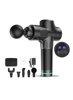Massage Gun Athlete Deep Tissue Massage Gun, Professional Back and Neck Muscle Massage, Portable Electric Pounding Handheld Massager (Black)
