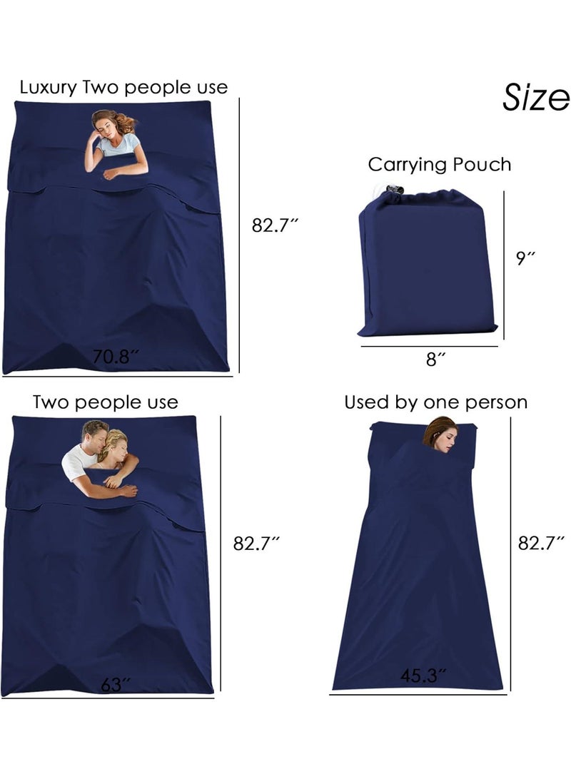 Y&D Sleeping Bag Liner Camping Travel Home Bed Sheet Lightweight Breathable Hotel Compact Sacks - Image 2