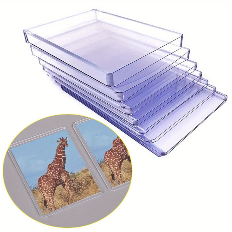 75pt Clear PVC Card Sleeves Display Protectors for Trading Cards Bulk Storage - Image 1